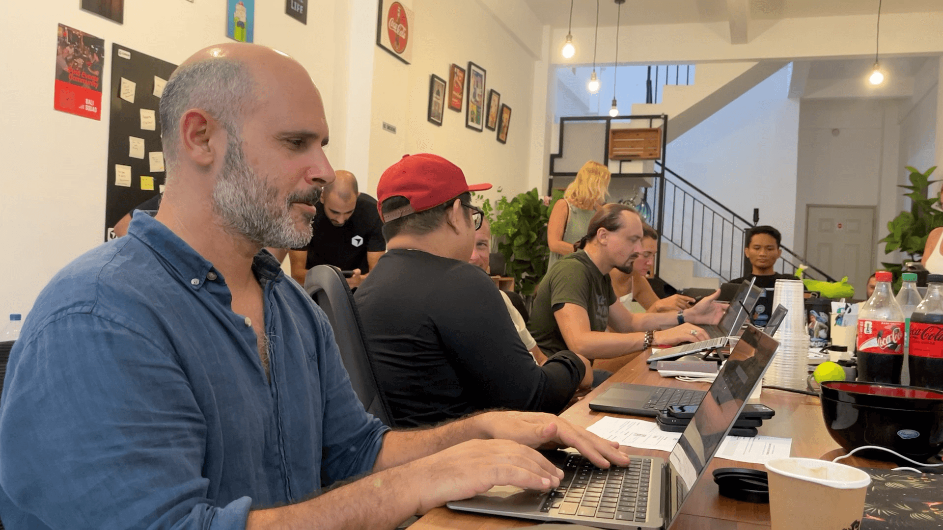 Attendees working through a hands-on Cursor workshop