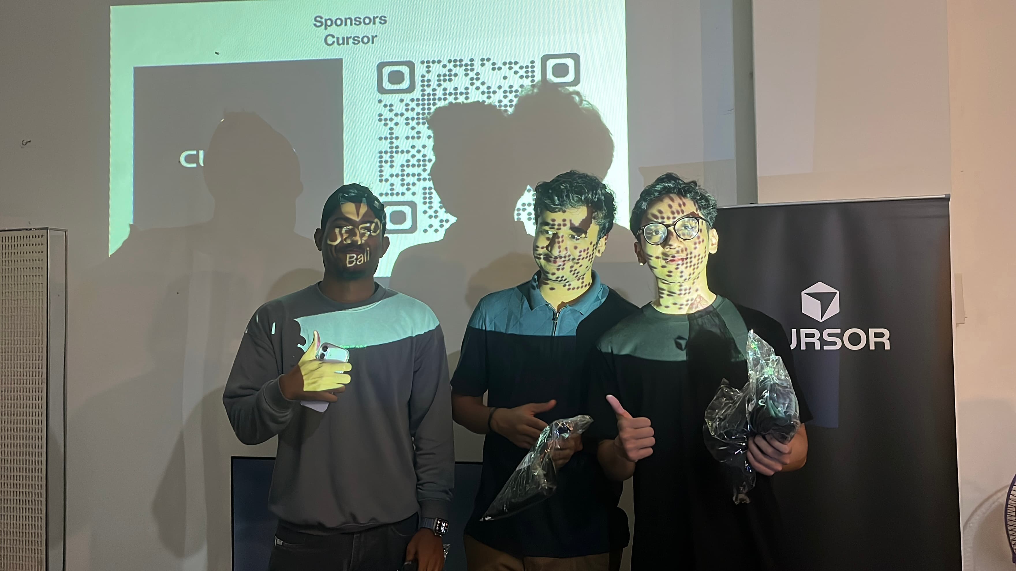 Cursor Bali Hackathon team photo